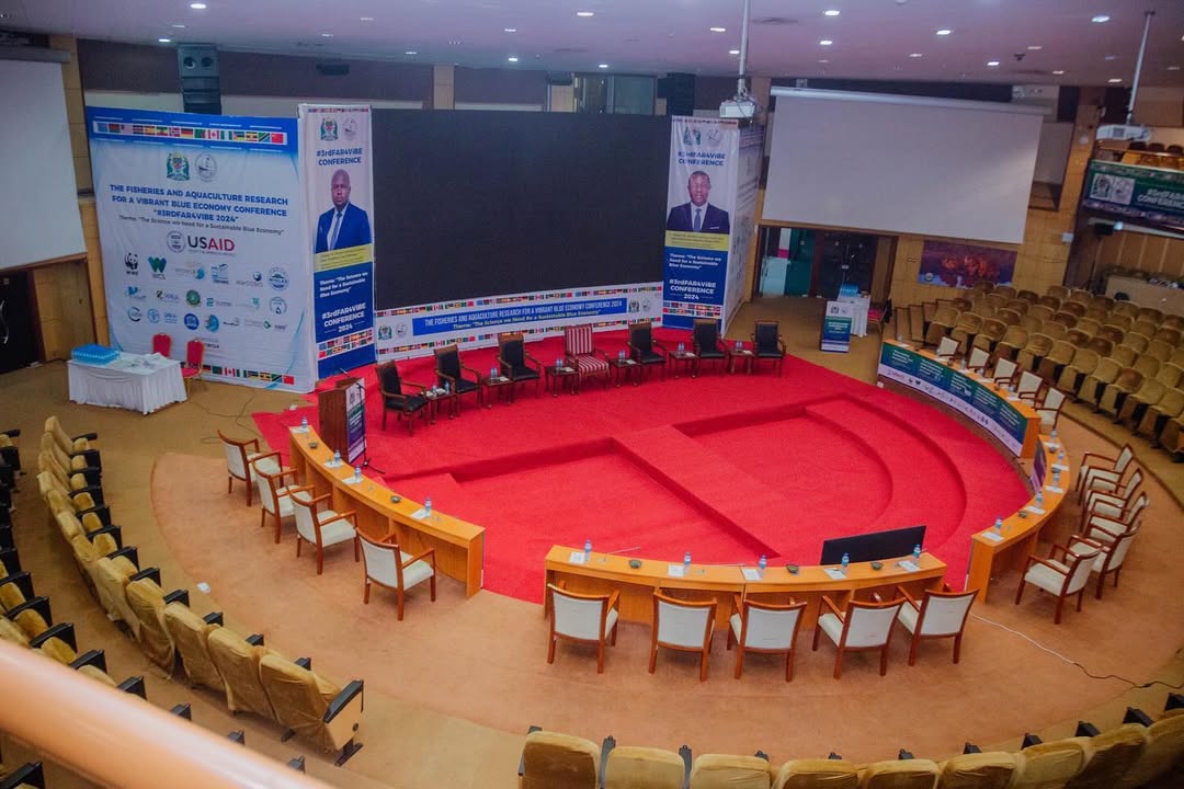 Conference stage and audience